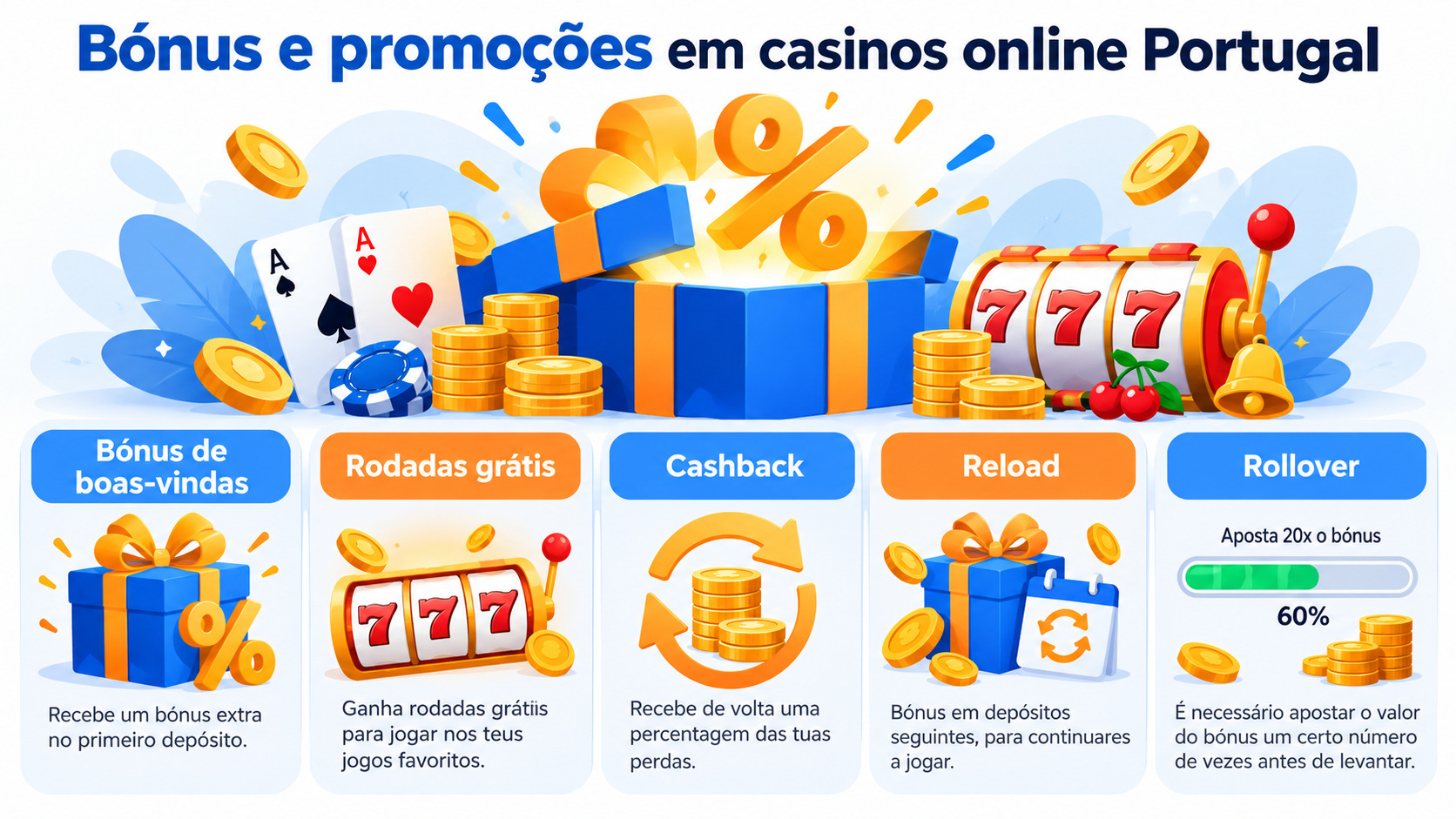 Bónus e promoções em casinos online Portugal